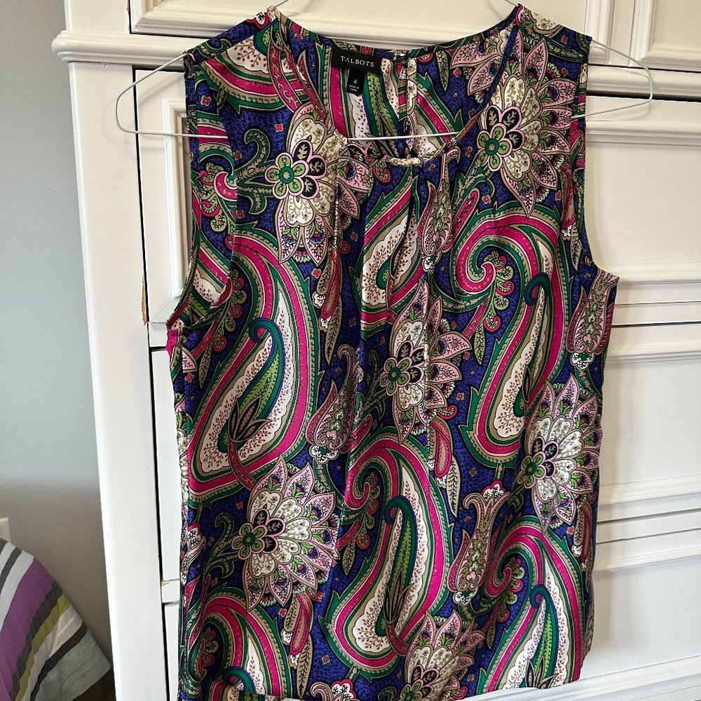 Talbots sleeveless top